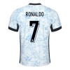 Conjunto (Camiseta+Pantalón Corto) Portugal Ronaldo 7 Segunda Equipación Euro 2024 - Niño